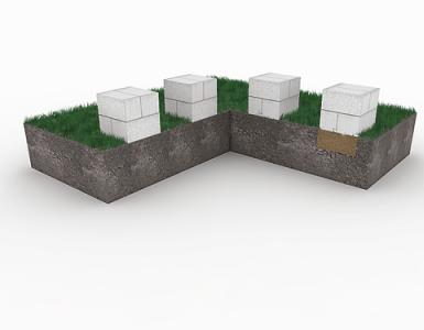 Столбчатый фундамент из бетона Фундаментный столбик